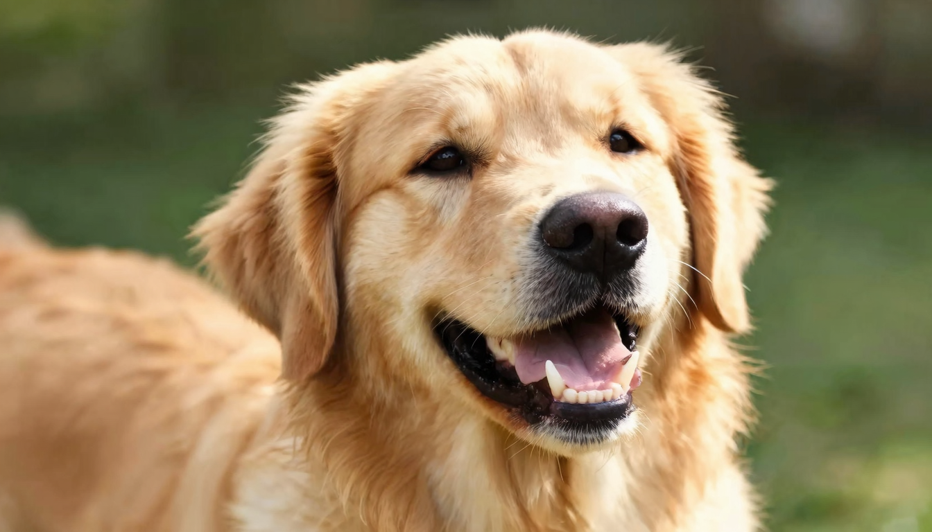 健康な歯を持つ犬